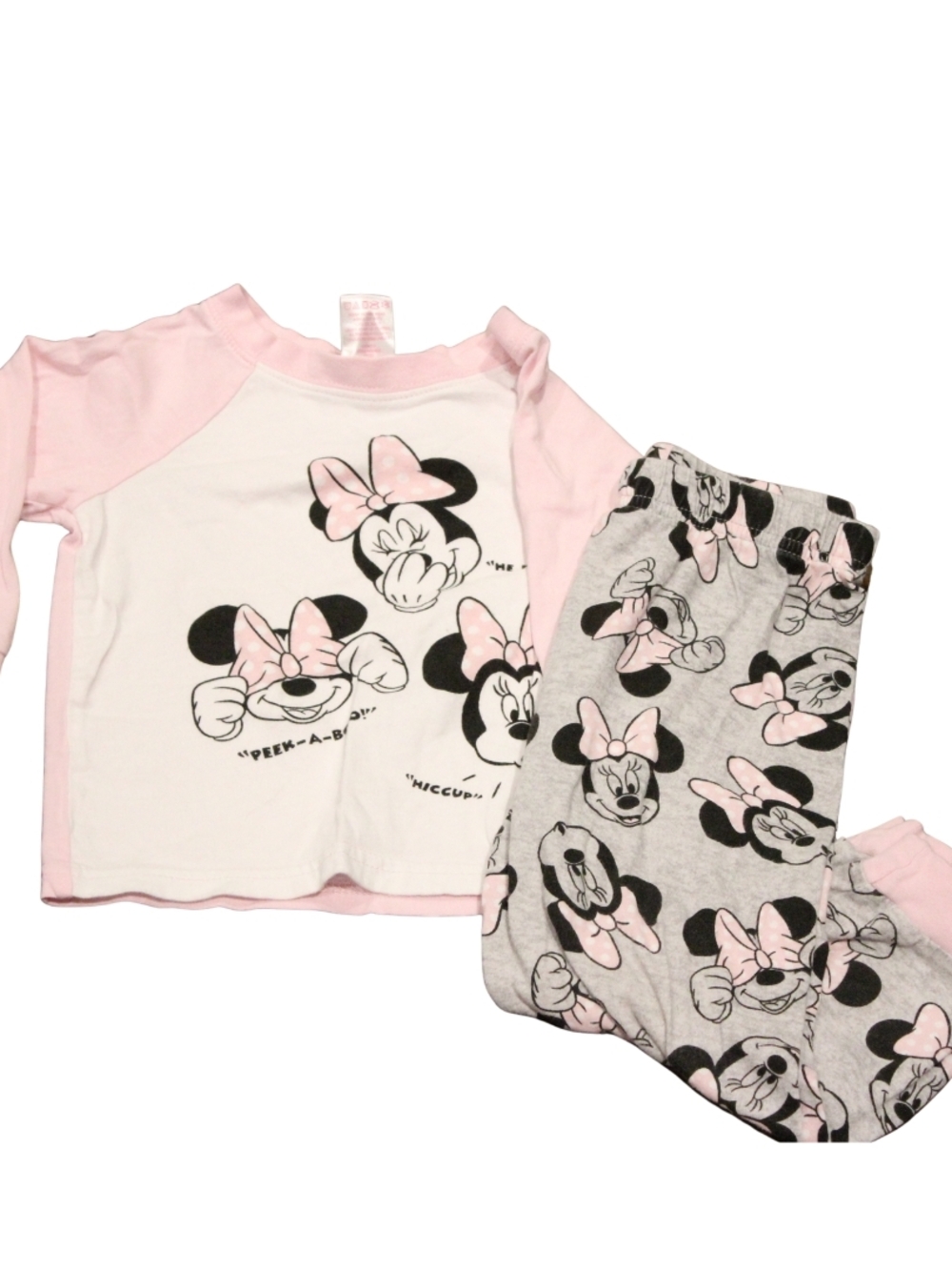 3/$25 🏷 Disney Minnie Pink & Grey PJs Size 3T